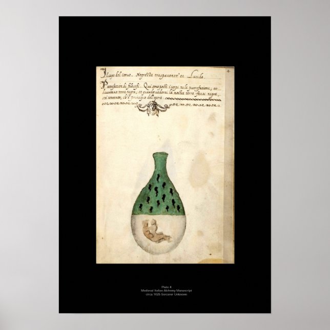 Italienisches Alchemy-Plakat 4 Poster (Vorne)