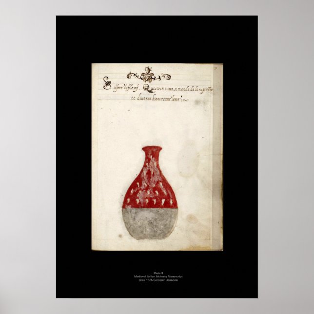 Italienisches Alchimie-Plakat 9 Poster (Vorne)