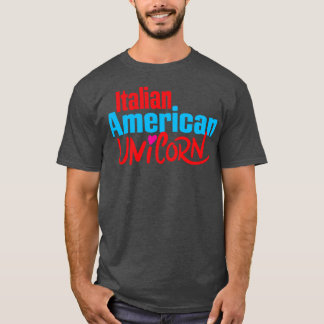 Italienisches amerikanisches Einhorn 2 T-Shirt