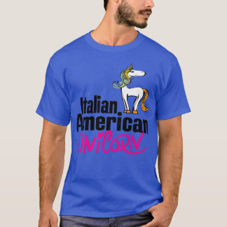 Italienisches amerikanisches Einhorn 4 T-Shirt