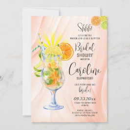 Italienisches Aperol Spritz Cocktail Brautparty Einladung