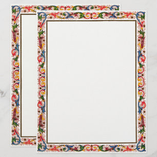 Italienisches Arabesque Floral Wedding Template