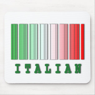 Italienisches Barcode-Design Mousepad