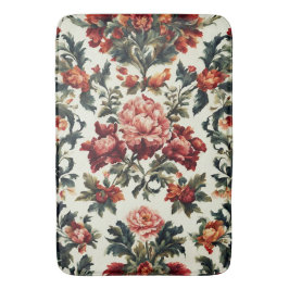 Italienisches Barock. Chic Blume und Blätter Badematte