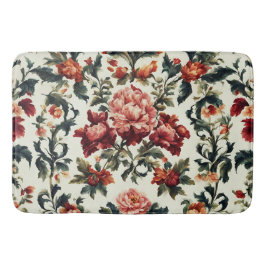 Italienisches Barock. Chic Blume und Blätter Badematte