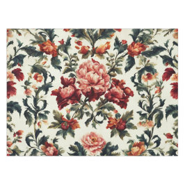 Italienisches Barock. Chic Blume und Blätter Tischdecke