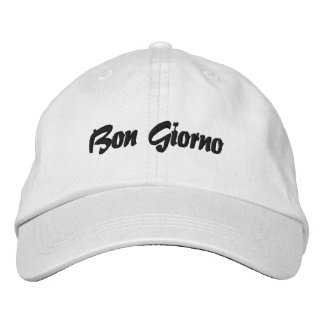 Italienisches Baseball Cap Bon Giorno Bestickte Baseballkappe
