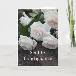 Italienisches Beileid Sentite Condoglianze Karte