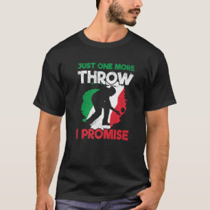 Italienisches Boccia-Zitat für einen Bocci-Ball-Sp T-Shirt