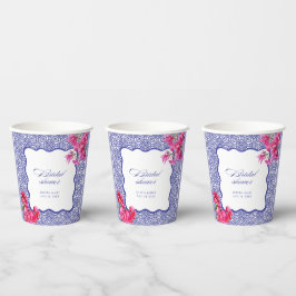 Italienisches Bougainvillea-Brautparty Pappbecher
