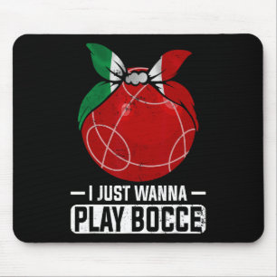 Italienisches Bowling Game Italy Bocci Player Bocc Mousepad