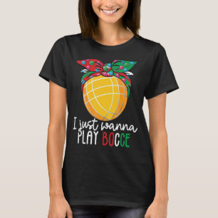 Italienisches Bowling Game Italy Bocci Player Bocc T-Shirt