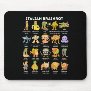 Italienisches Brainrot-Meme für Kinder Jungen Männ Mousepad