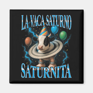 Italienisches Brainrot-Meme La Vaca Saturno Saturn Magnet