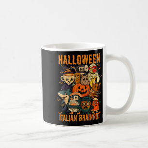 Italienisches Brainrot-Meme-Zeichen Halloween-Kost Kaffeetasse