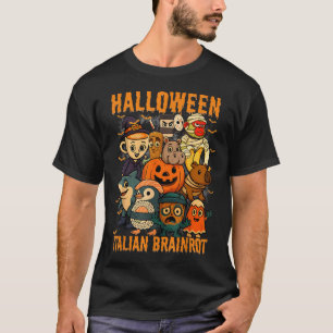 Italienisches Brainrot-Meme-Zeichen Halloween-Kost T-Shirt