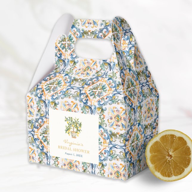 Italienisches Brautparty GefälligkeitsBox Geschenkschachtel (Italian Bridal Shower Favor Box
)
