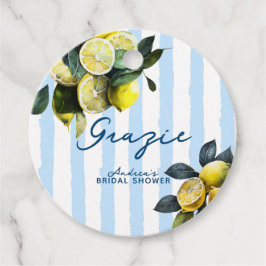 Italienisches Brautparty Lemon Geschenkanhänger