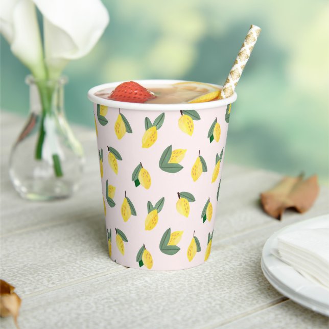 Italienisches Brautparty Lemon Pappbecher (In Situ)