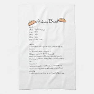 Italienisches Brot-Rezept-Geschirrtuch Geschirrtuch