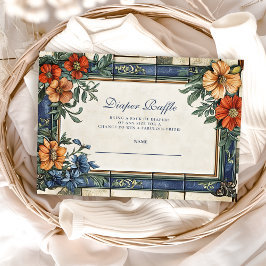 Italienisches Ciao Baby Duwer Diapper Raffle Begleitkarte