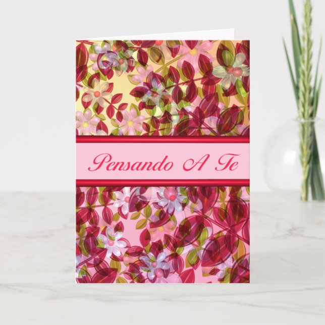 Italienisches Denken an Sie Pensando ein Te Karte (Vorderseite)