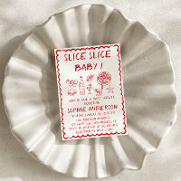 Italienisches Essen Scheibe Scheibe Baby Pizza Bab