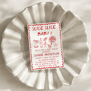 Italienisches Essen Scheibe Scheibe Baby Pizza Bab Einladung