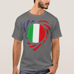 Italienisches Fahnenherz T-Shirt