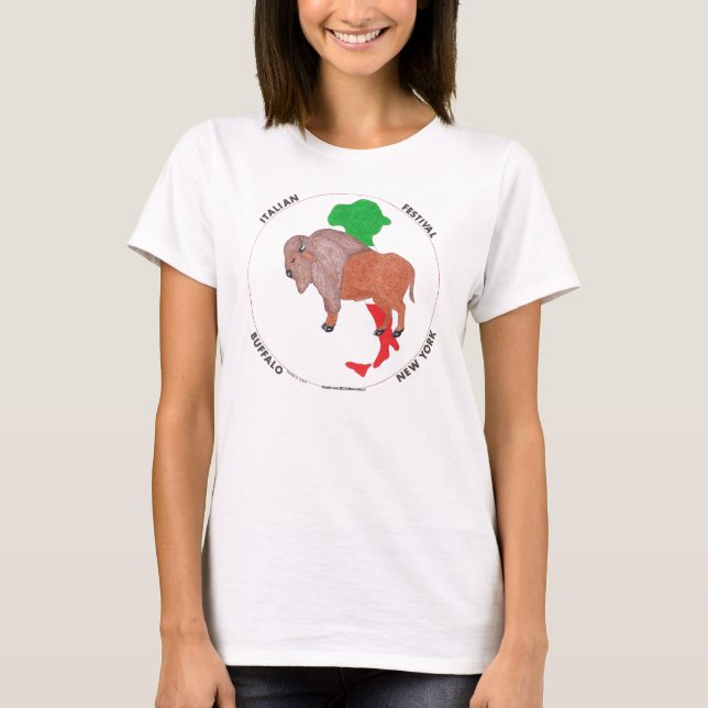 Italienisches Festival Stehend Buffalo Long Sleeve T-Shirt (Vorderseite)
