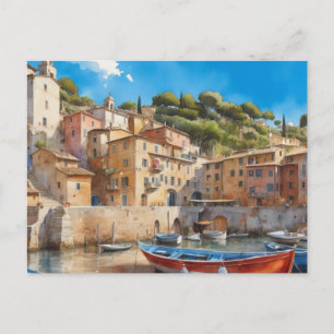 Italienisches Fischerdorf Postkarte