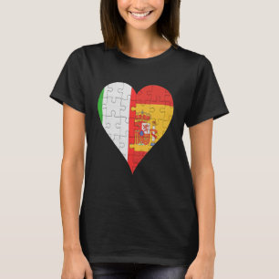 Italienisches Flag Herz T-Shirt