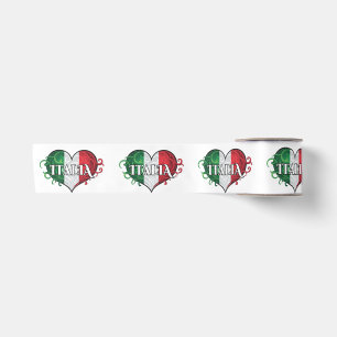 Italienisches Flaggendesign Satinband