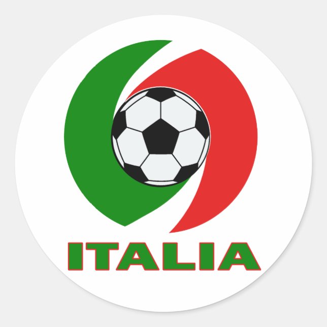 Italienisches Flaggengrundlagendesign Runder Aufkleber (Vorderseite)