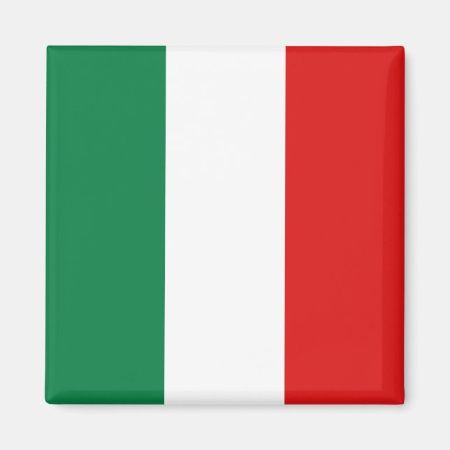 Italienisches Flaggenmagnet Magnet (Vorne)