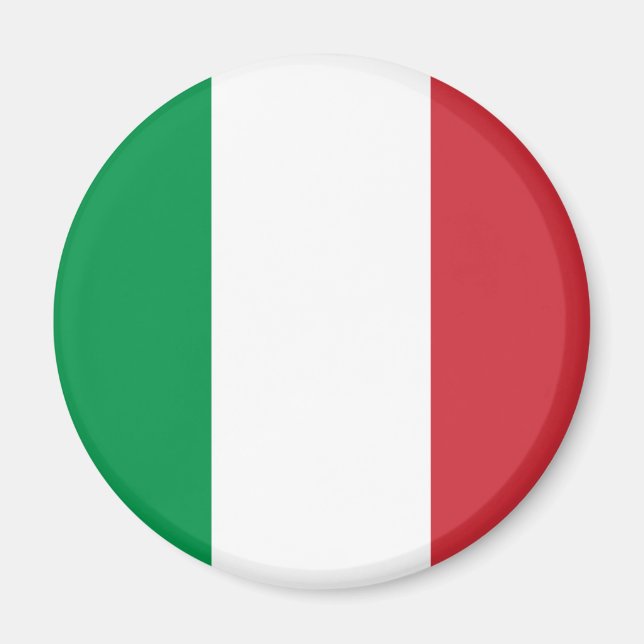 Italienisches Flaggenmagnet Magnet (Vorne)