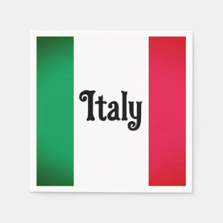 Italienisches Flaggenpapier Napkins Serviette