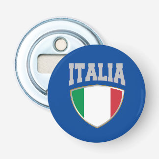 Italienisches Flaggenschild und Text Flaschenöffner