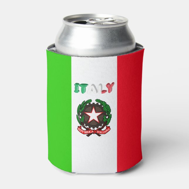 Italienisches Flaggenzeichen Dosenkühler (Kanne Vorderseite)