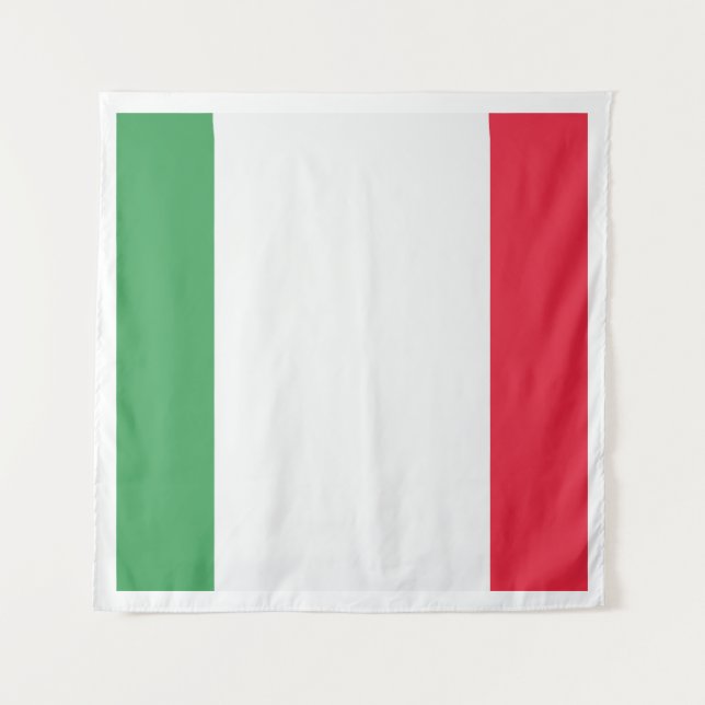 Italienisches Flaggenzeichen Wandteppich (Vorderseite)