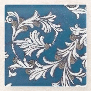 Italienisches florentinisches Flourishes-Muster Glasuntersetzer