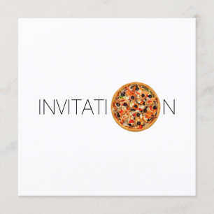 Italienisches Food Dinner Mittag Koch Pizza Restau Einladung