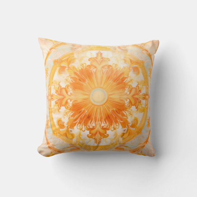 Italienisches Fresco Sun Muster Kissen (Vorderseite)