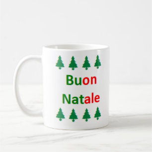italienisches Frohe Weihnachten Kaffeetasse