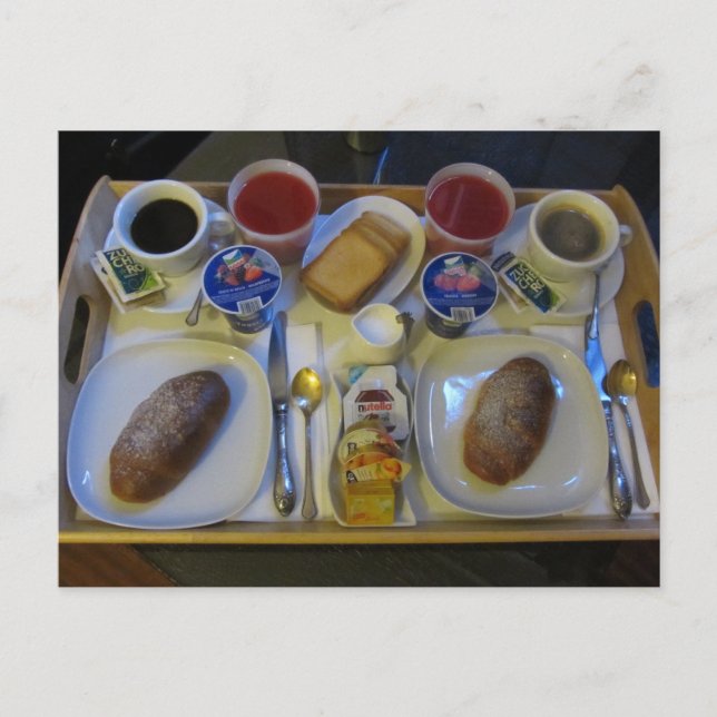 Italienisches Frühstück Postkarte (Vorderseite)
