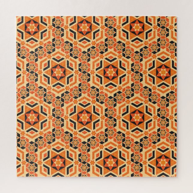 Italienisches geometrisches Muster, Vintages Mosai (Vertikal)