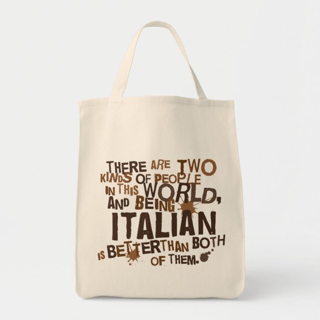 Italienisches Geschenk (lustig) Tragetasche (Vorne)