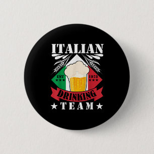 Italienisches Getränketeam Beer Drinker Männer Fra Button
