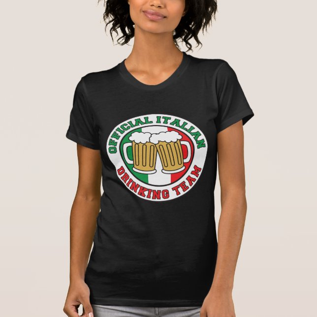 Italienisches Getränketeam T-Shirt (Vorderseite)