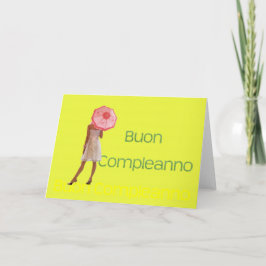 Italienisches Glück zum Geburtstag Karte